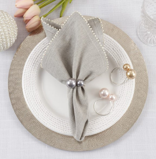 2 Pearls Napkin Ring