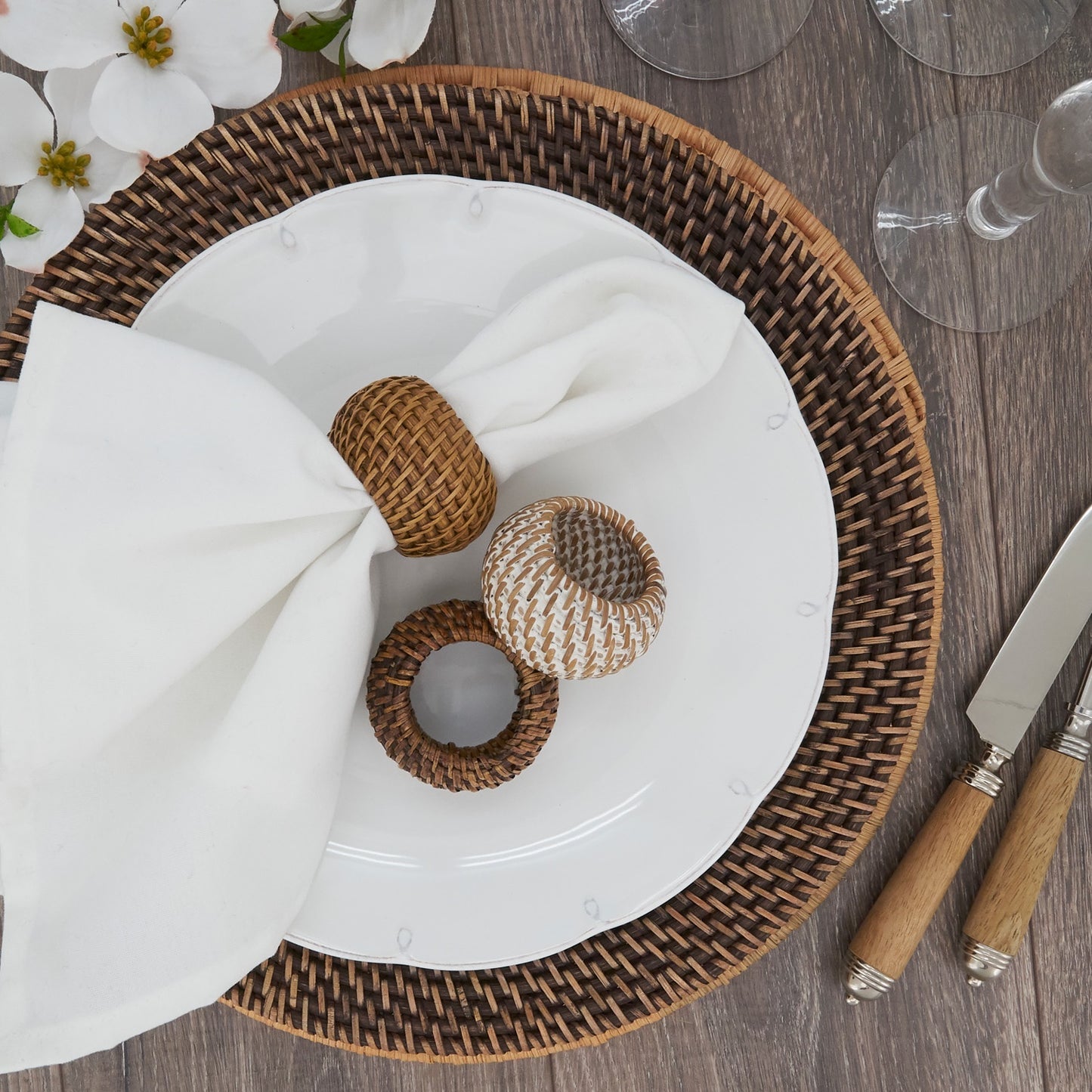 Woven Rattan Napkin Ring