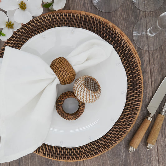 Woven Rattan Napkin Ring