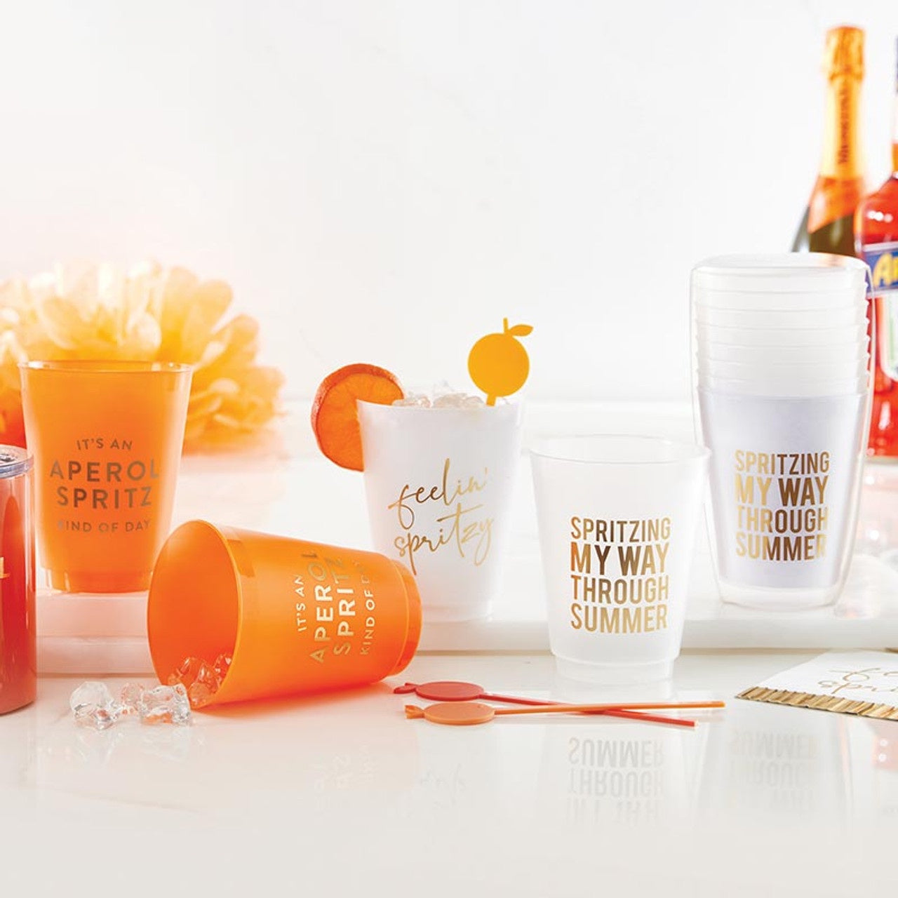 Gold Foil Frost Cups - Feelin' Spritzy