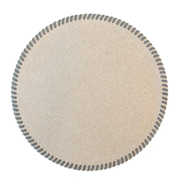 Round Placemat With Leather Band | Details Panamá