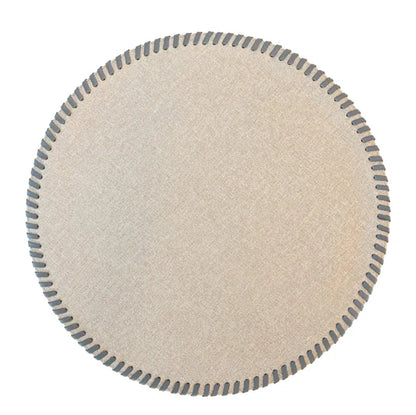 Round Placemat With Leather Band | Details Panamá