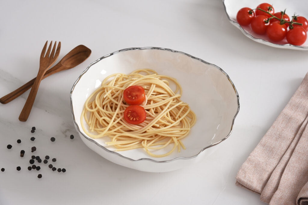 POR-White Pasta Bowl