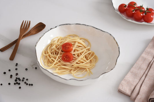 POR-White Pasta Bowl