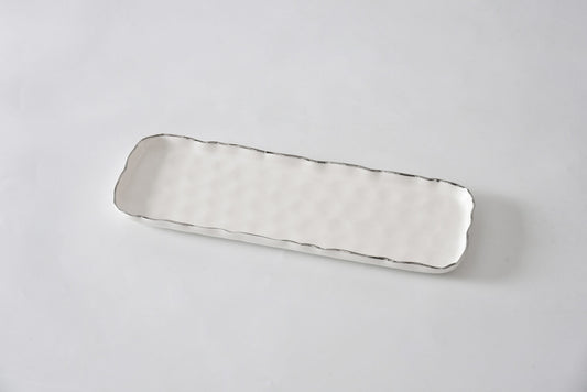 POR-White Long Rectangular Tray