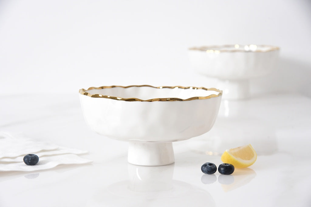 POR-White Gold Napkin Holder
