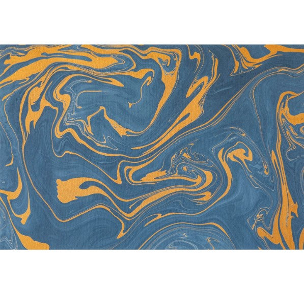 Blue & Gold Vein Marbled Placemats