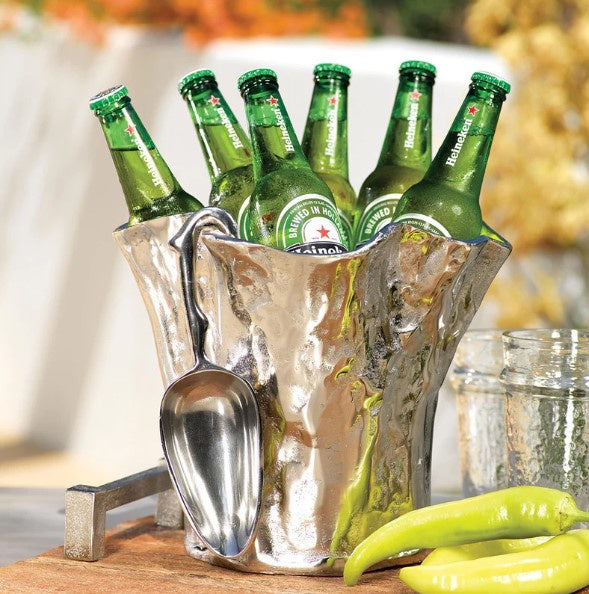 Aluminum Ice Bucket With Scoop