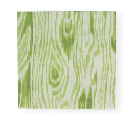 Woodgrain Moss Green Napkins