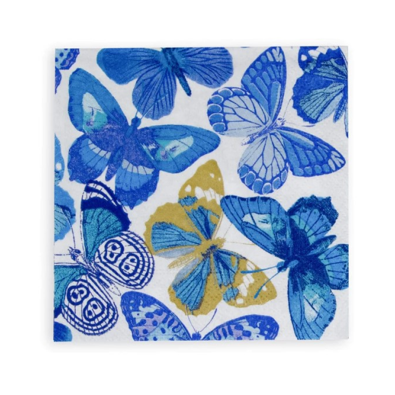Blue Butterflies Napkins