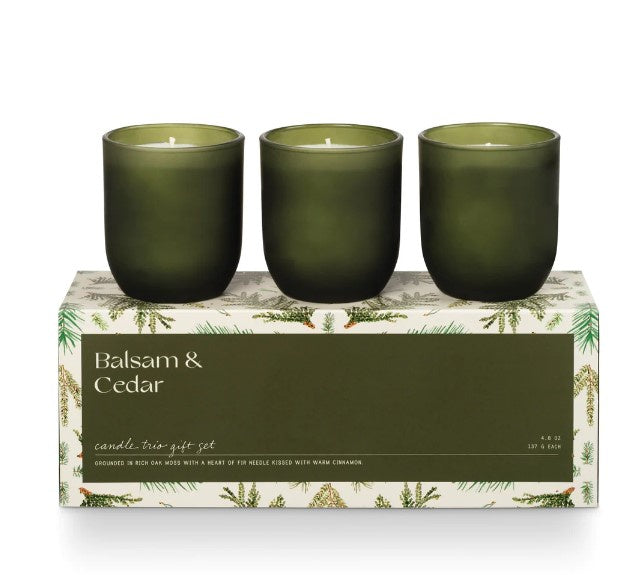 Balsam & Cedar Candle Trio Gift Set