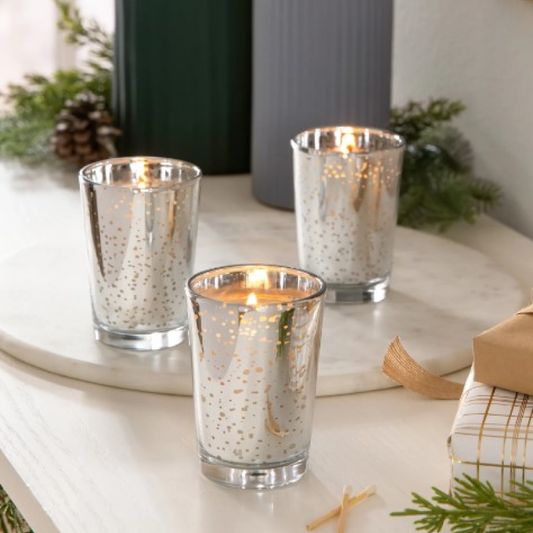 Candle Set Balsam & Cedar Mini Luxe Sanded Mercury