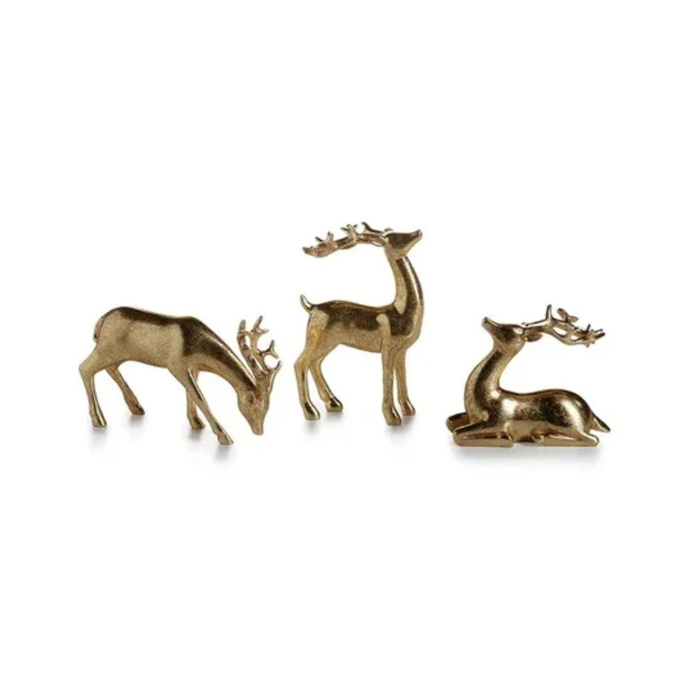 Decorative Gold Reindeers