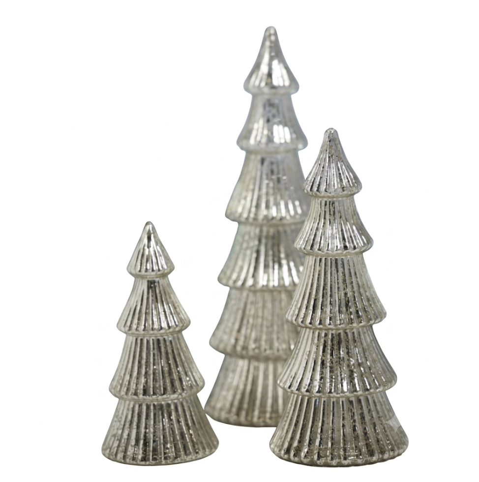 Led Antique Silver Trees | Details Panamá