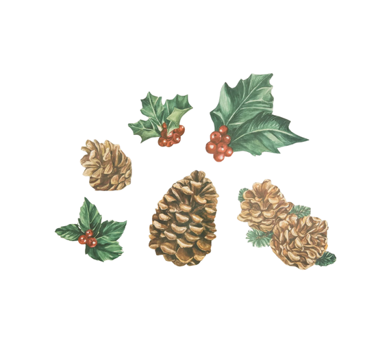 Winter Botanicals Serving Set | Details Panamá