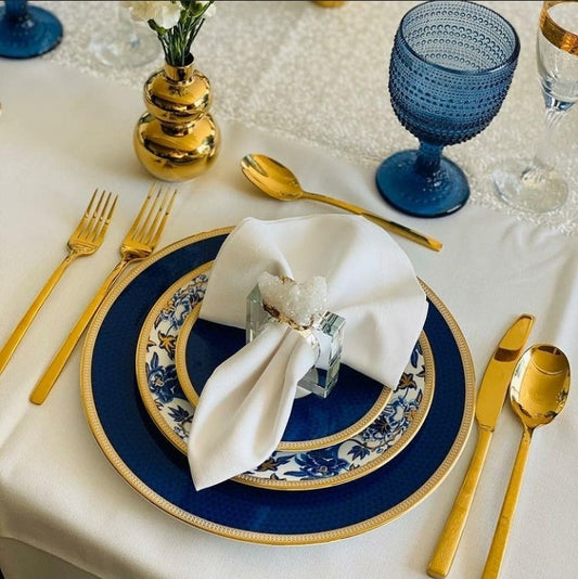 White Geode Napkin Ring
