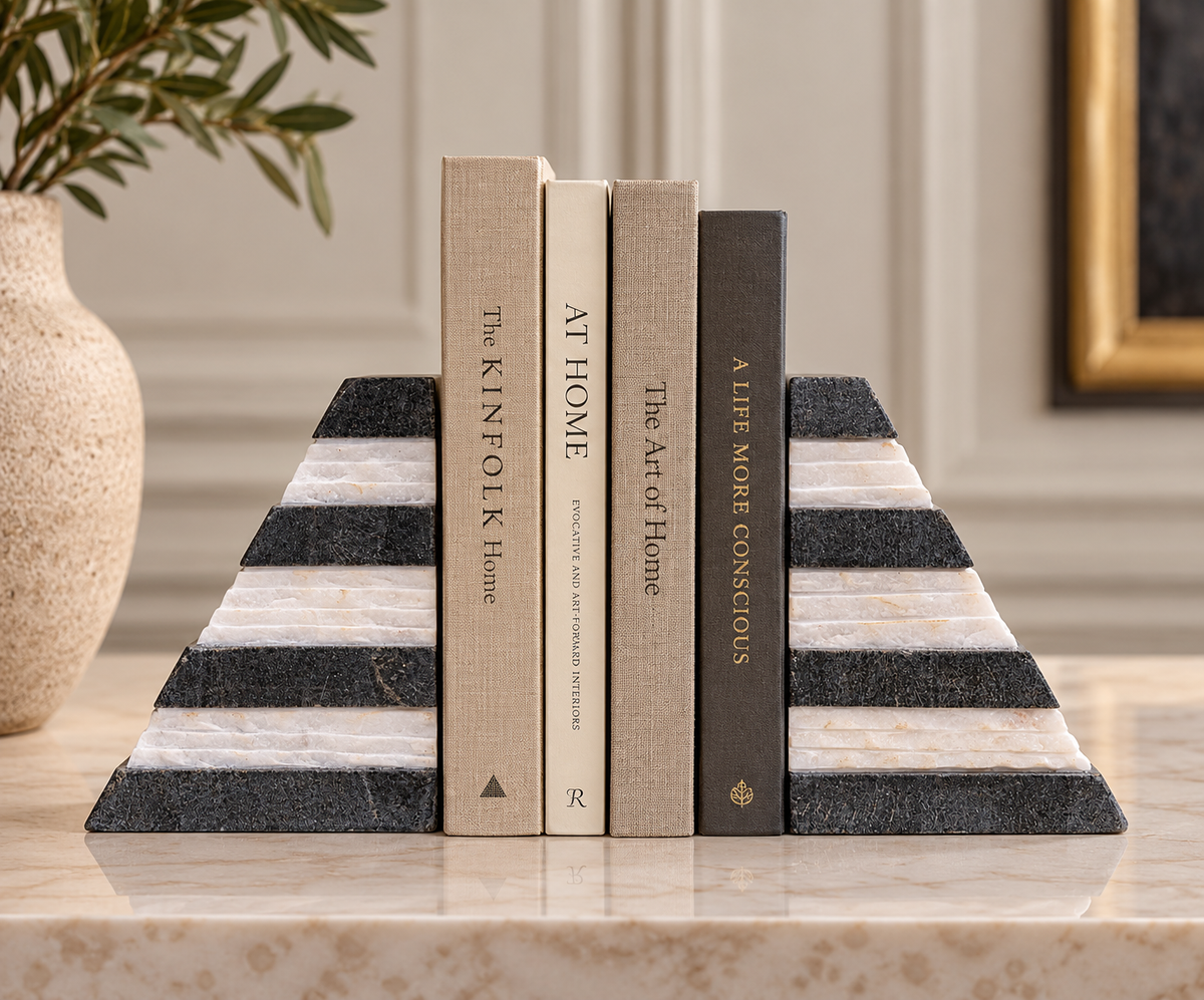 Carmine Bookends