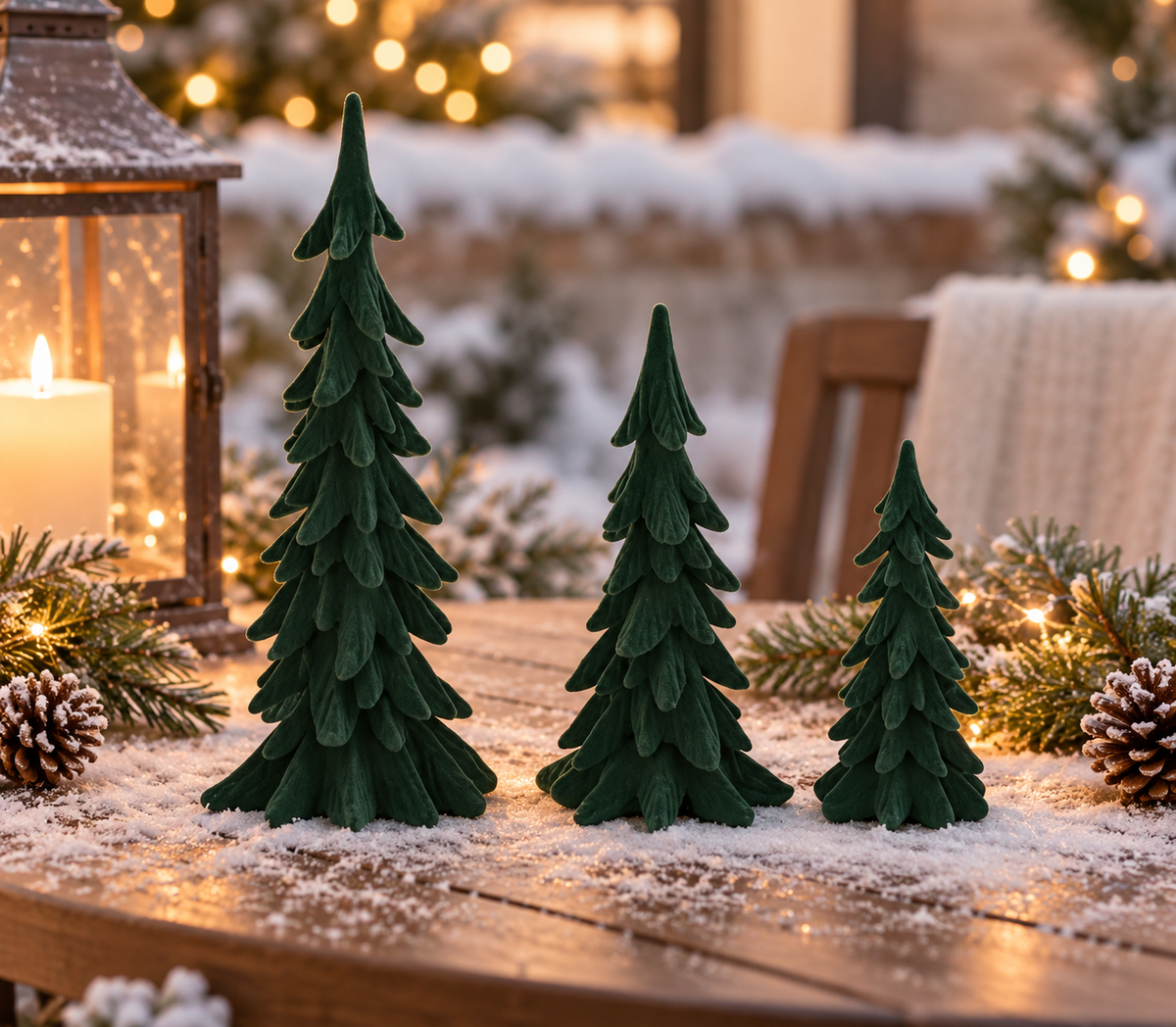 Velvet Evergreen Trees