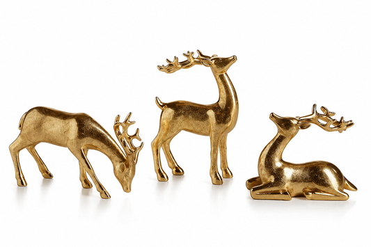 Decorative Gold Reindeers
