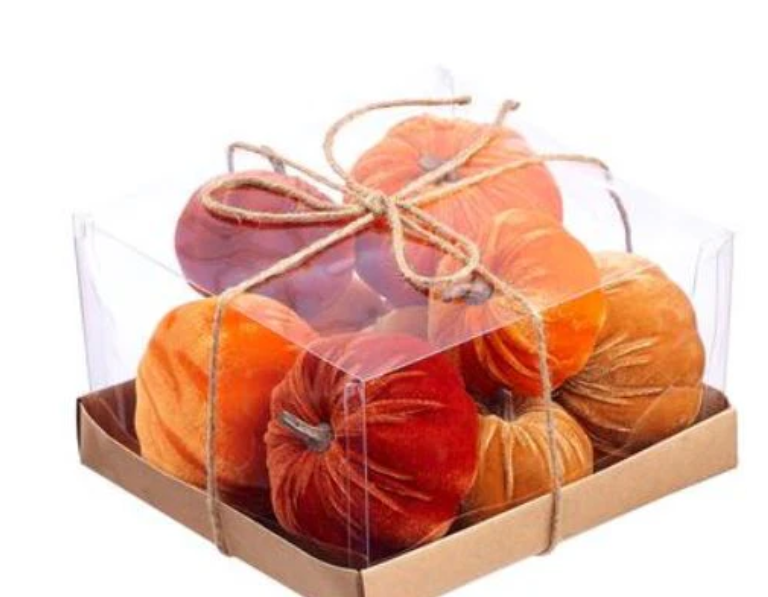 Velvet Pumpkins Box S/10