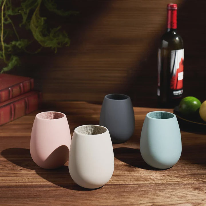 Silicone Stemless Wine Glasses