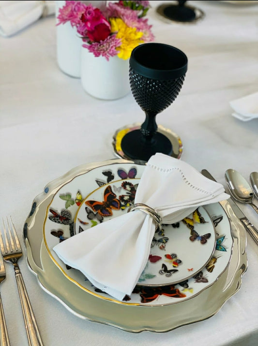 Silver Three Ring Napkin Ring