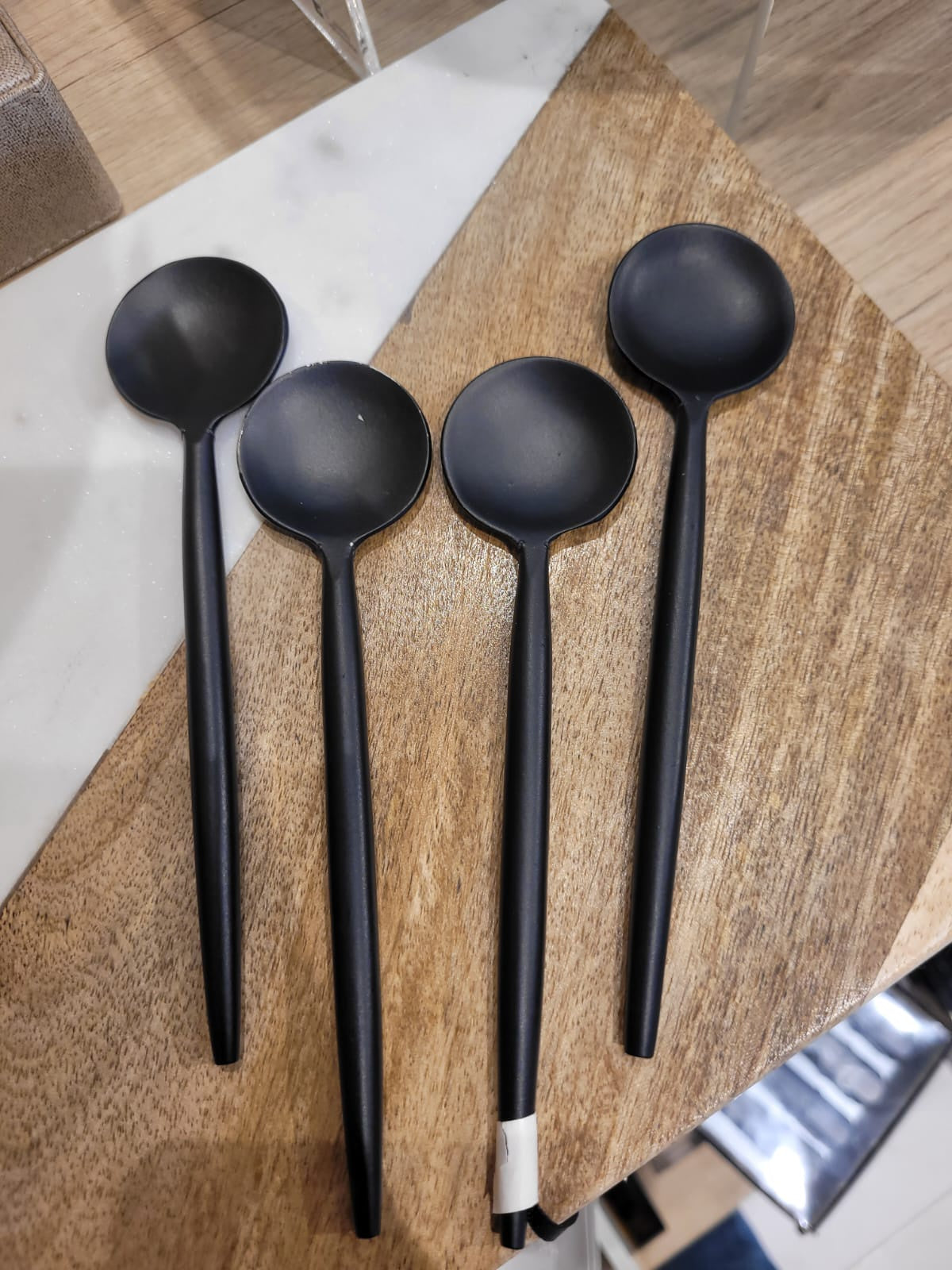Black Coffee Spoons S/4