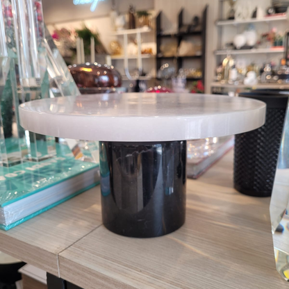 Marble Black Base Cake Stands