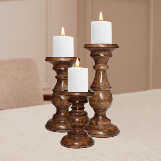Natural Heights Pillar Candle Holder L