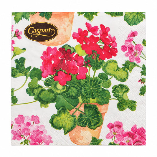 Trailing Geranium Cocktail Napkin