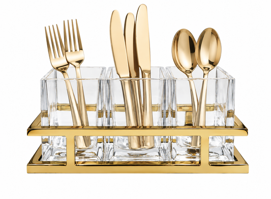 Aspen Flatware Caddy Gold | Details Panamá