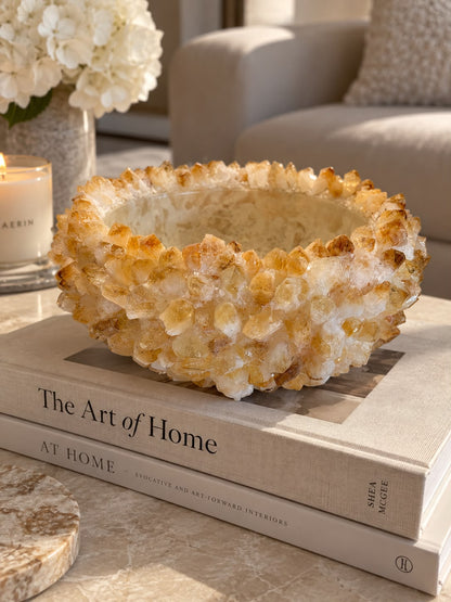 Citrine Quartz Classic Large Bowl
