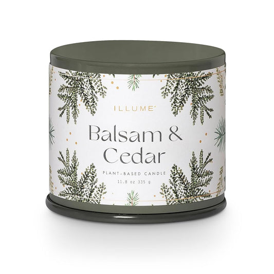 Balsam & Cedar Vanity Tin Candle | Details Panamá