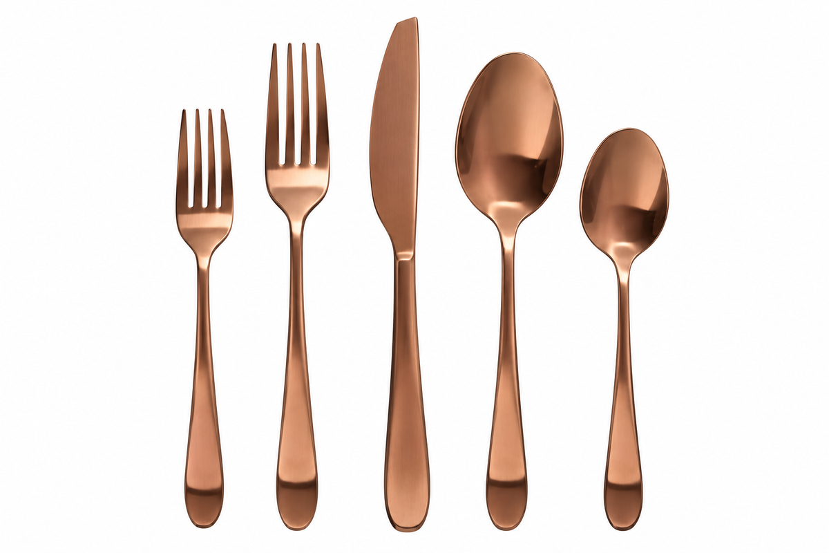 Beacon Rose Gold 20 Piece Flatware | Details Panamá