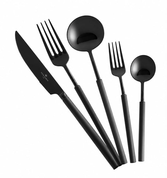 Domo Black 5 Piece Flatware | Details Panamá