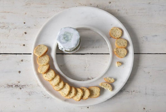 Round Marble Fruit Tray