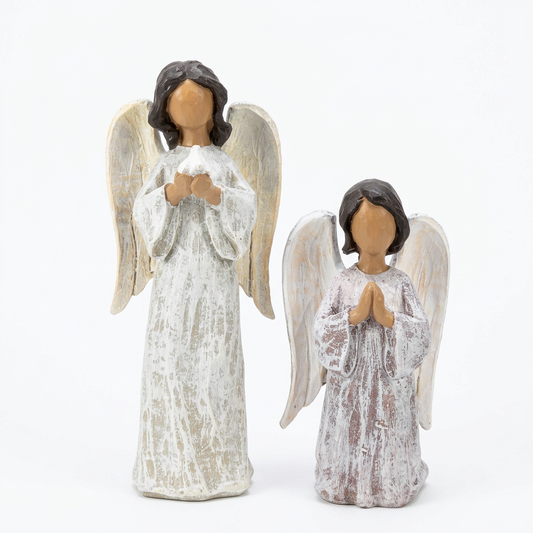 Resin Silver Seraphina Angels | Details Panamá