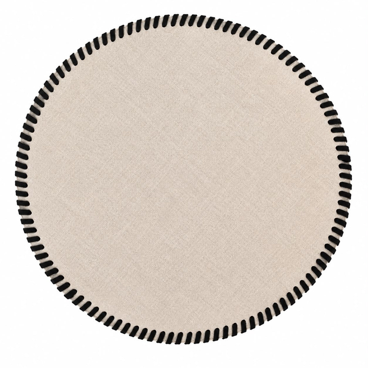 Round Placemat With Leather Band | Details Panamá