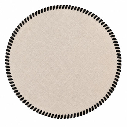 Round Placemat With Leather Band | Details Panamá