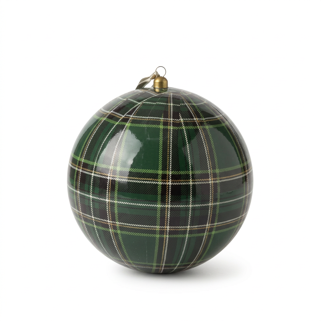 Plaid Ball Ornaments | Details Panamá