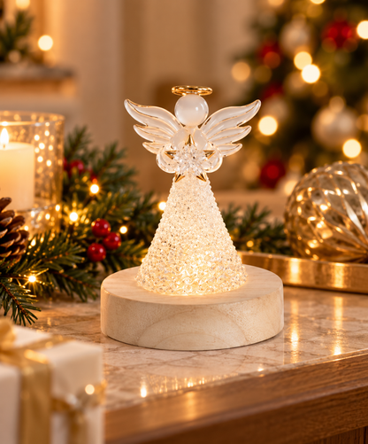Handcrafted Spun Glass Led Angels | Details Panamá