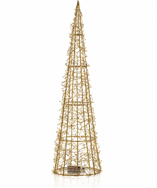 Holiday Gold Wire Led Trees