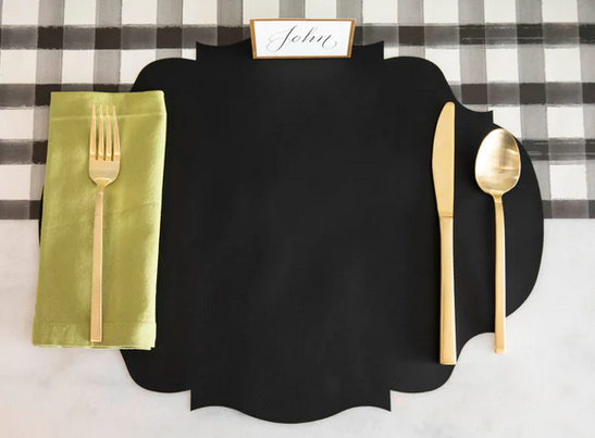 Black French Frame Placemats