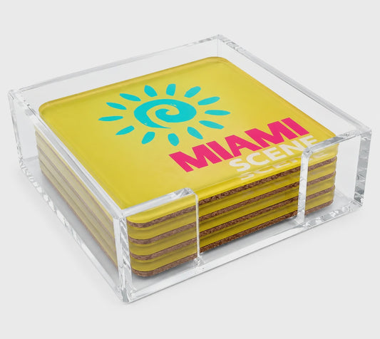 Bon Voyage Acrylic Coasters | Details Panamá