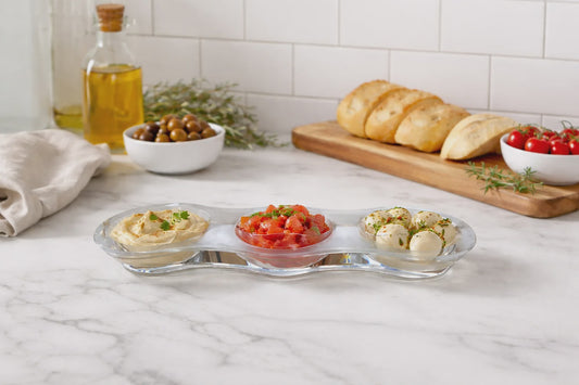 White Modern Acrylic Grazing Bowl | Details Panamá