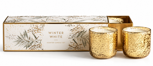 Candle Set Balsam & Cedar Mini Luxe Sanded Mercury | Details Panamá