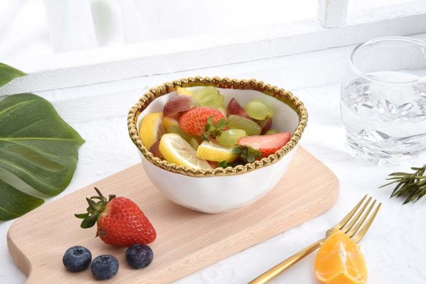 CER-White Gold Small Bowl