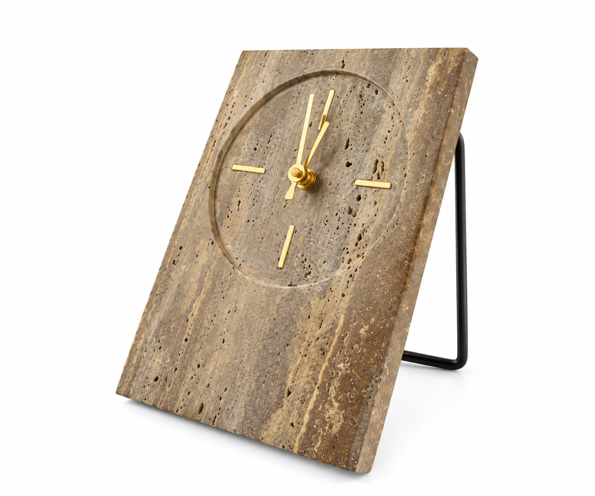 Travertine Table Clocks | Details Panamá
