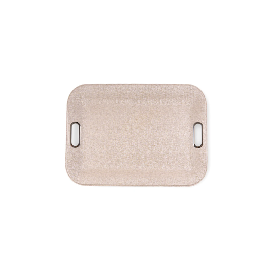 Large Plastic Tray With Metal Handles