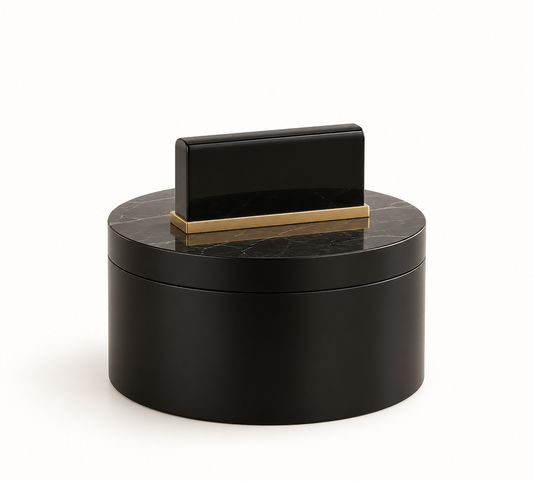 Black Wheatly Round Black Boxes | Details Panamá